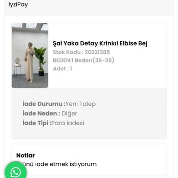 Meysadesiign.com İade Kabul Etmiyor