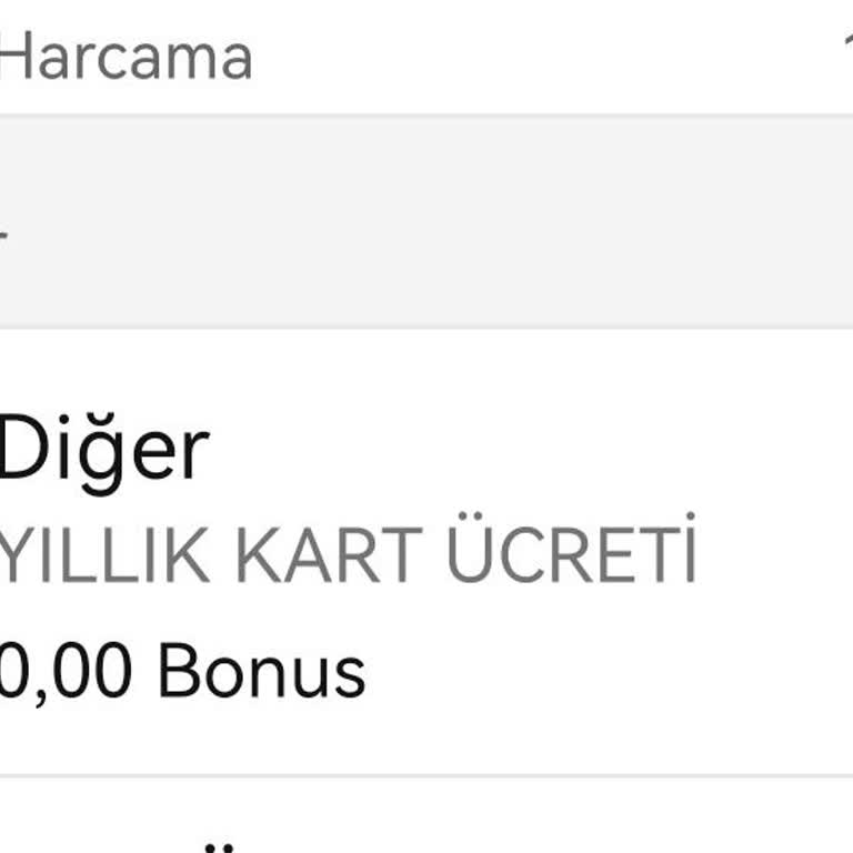 Garanti BBVA Yıllık Kart Ücreti