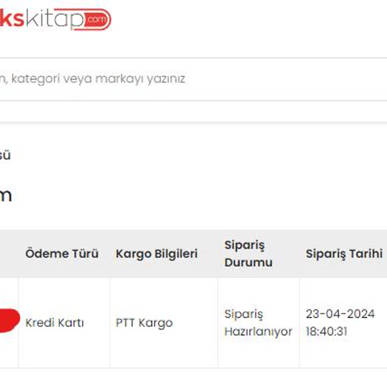 İndex Kitap Sipariş Hazırlanıyor 1 Haftadır