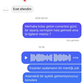 Semih Kurtulmuş Fashion Bir Hafta Geçmesine Rağmen Siparişten Haber Yok