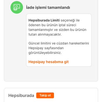 Hepsiburada Eksik Gönderdi, İadesini Aldı Fakat Ücretini İstiyor