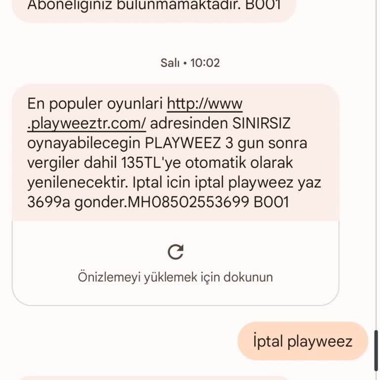 Playweez İptal İade Haksız Para Tahsilatı