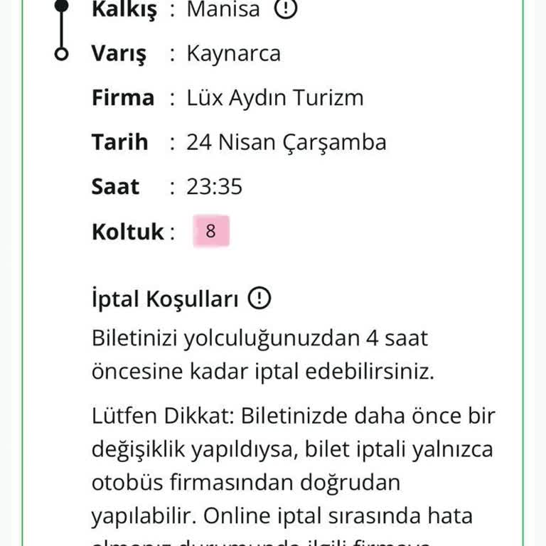 Enuygun.com Manisa-İstanbul Yolculuğumda Yaşanan Aksilikler