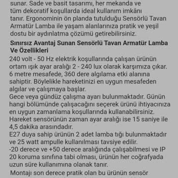 Hepsiburada Pelikan Tavan Armatürü
