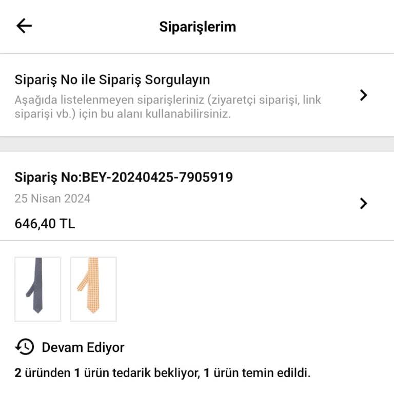 Beymen Siparişimin Halen Temin Edilmemesi
