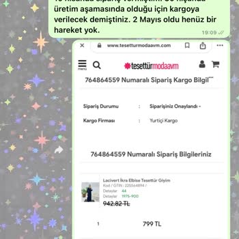 Tesettür Moda Avm Www.tesetturmodaavm.com Dan Ödemesini Yaptığım Siparişim Gelmedi.