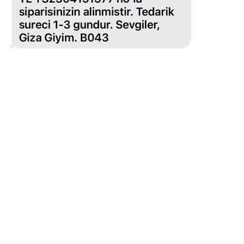 Giza Giyim Giza Mila Eksik Para İadesi