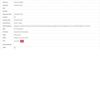 Ouno Servis. Xiaomi Robot Süpürge 2 Defadır Onarılmadı Ve Kullanıcı Ha