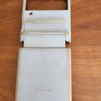 Samsung Z Flip Leather Case Discoloration - Warranty Denied