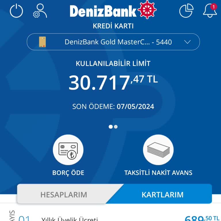 Denizbank Paramın Geri İade Etmesini Talep Ederim