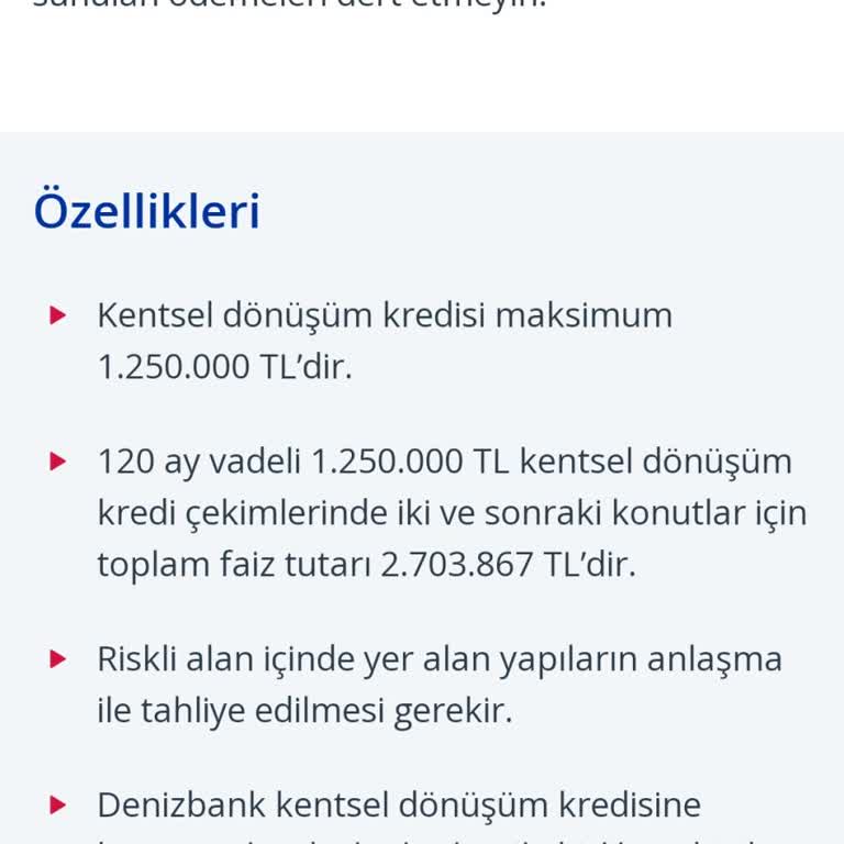 Denizbank Kentsel Dönüşüm Kredi Mağduru