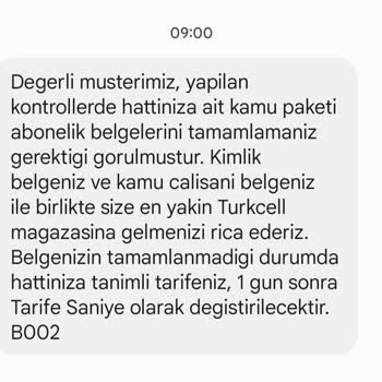 Turkcell Kamu Tarifesinde Kamu Kimliği Sürekli Eksik Evraka Düşüyor!