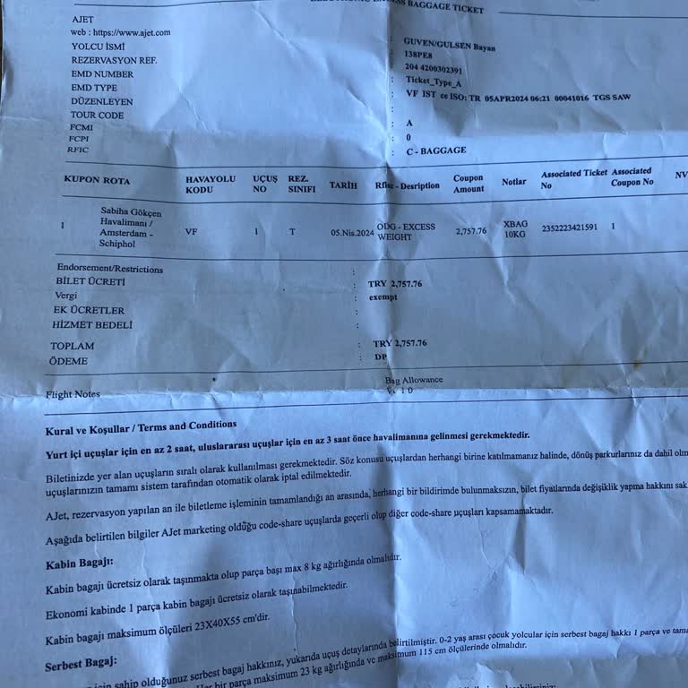 THY Bileti Alıp Ajet Hizmeti Görmek