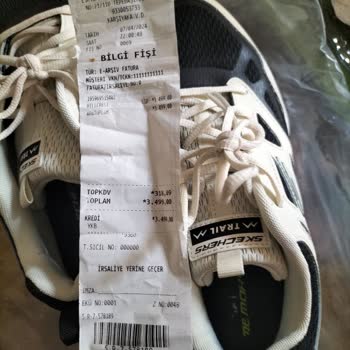 Skechers Arka Kısmında Hata Olması.