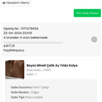 Ok Roses Ürünlerim Elime Ulaşmıyor