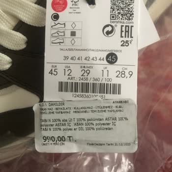 Bershka Yanlış Ürün Geldi