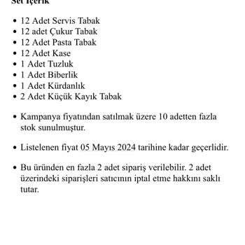 Karaca Züccaciye Karaca Eksik Sipariş Ve İade Zorluğu