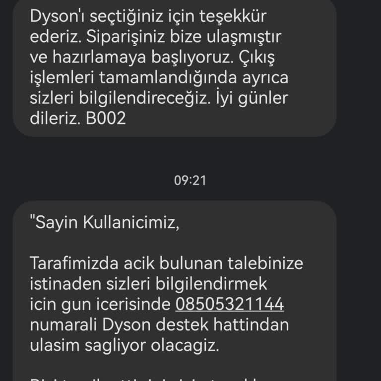 Dyson'da Geciken Sipariş Ve Stok Sorunu: Müşteri Hizmetleri Hayal Kırıklığı