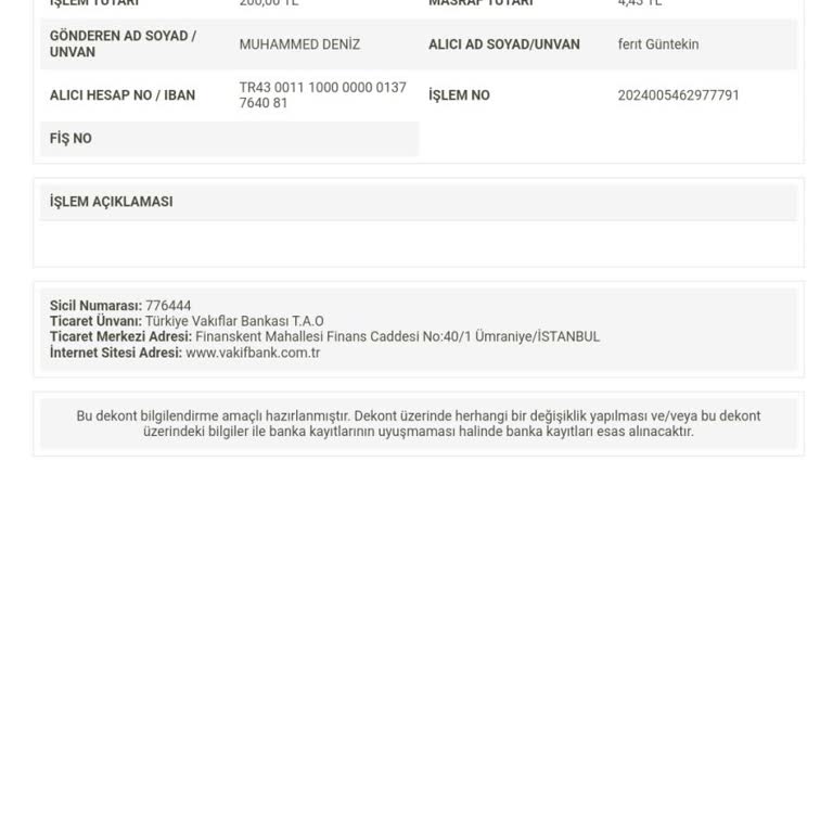 QNB Finansbank Yanlış İbana Yapılan İşlem İadesi