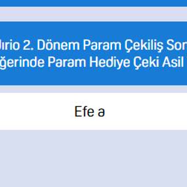 KazandıRio Paramkart Çekilişi Kazananlar Ne Yapması Gerektiği Neden Yazmıyor?!