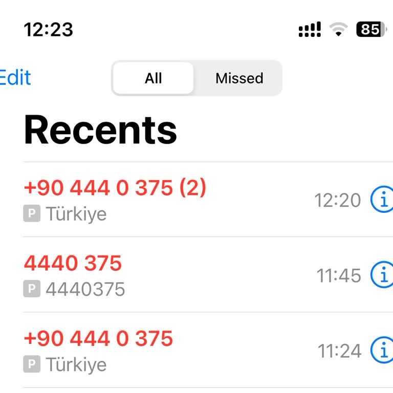 4440375 Numarası Sürekli Arıyor.