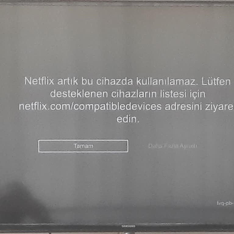 Samsung Smart TV Netflix Kullanılmıyor
