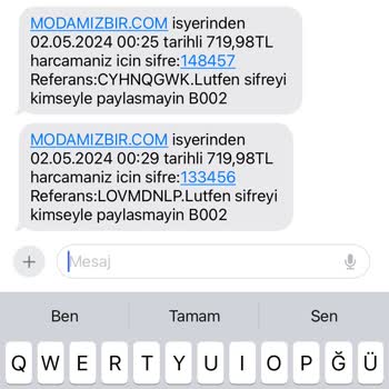 Modamizbir Site Çöktü Ve Param İki Defa Çekildi