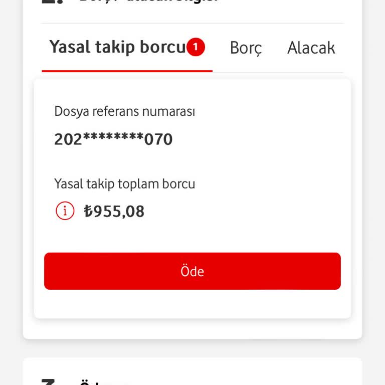 Vodafone Avukatı Ödediğim Borcu Tahsil Etmek İstiyor