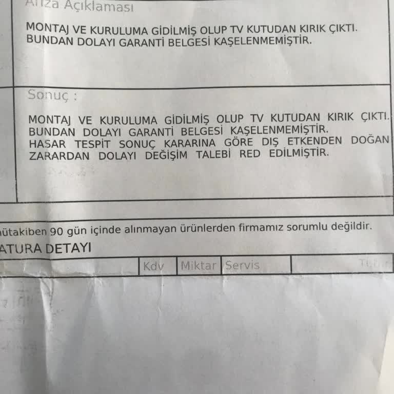 A101 Ve Onvo Full HD Android 13 Smart TV Bozuk Çıktı İade Almadılar