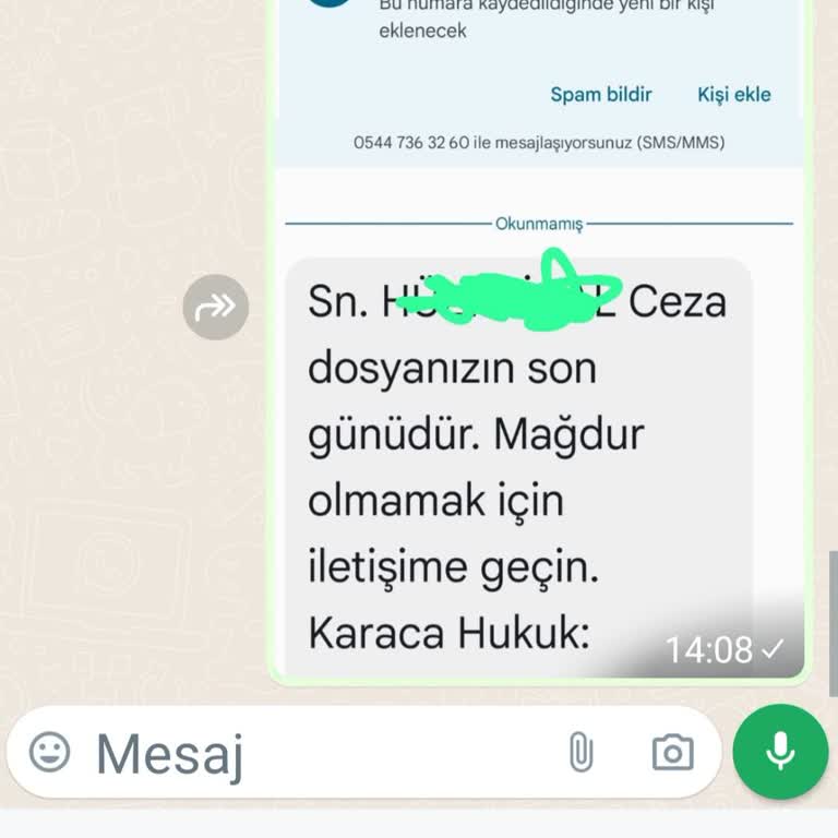 ERESTA (SMS) Haksız Suçlama Ve Mağduriyet: Acil Çözüm Arayışı