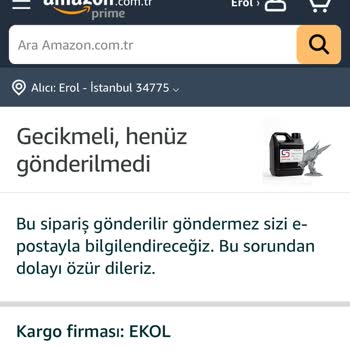 Amazon'da Teslimat Gecikmesi Ve Bilgi Eksikliği