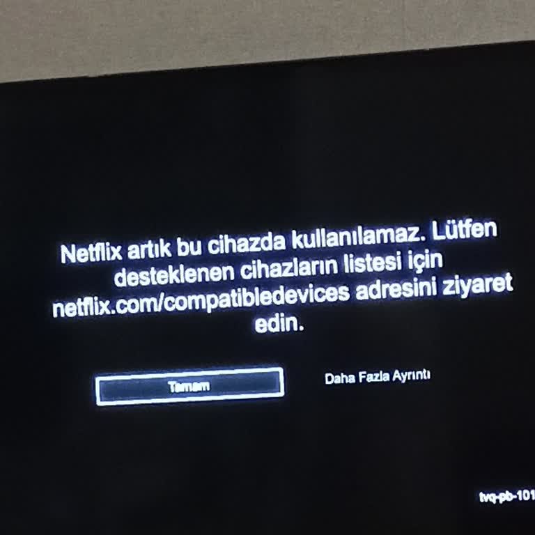 Samsung TV'de Netflix İzleyememe Sorunu