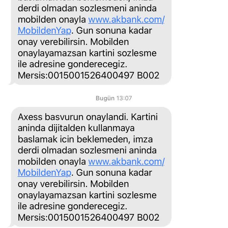 Akbank Kredi Kartı Sonucu