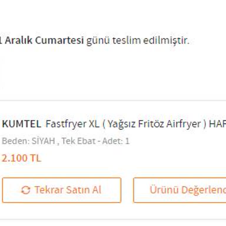 Kumtel Airfryer Çalışmaması Ve Değişim Şikayeti