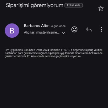H&M Uygulamasında Yaşanan Sipariş Karmaşası