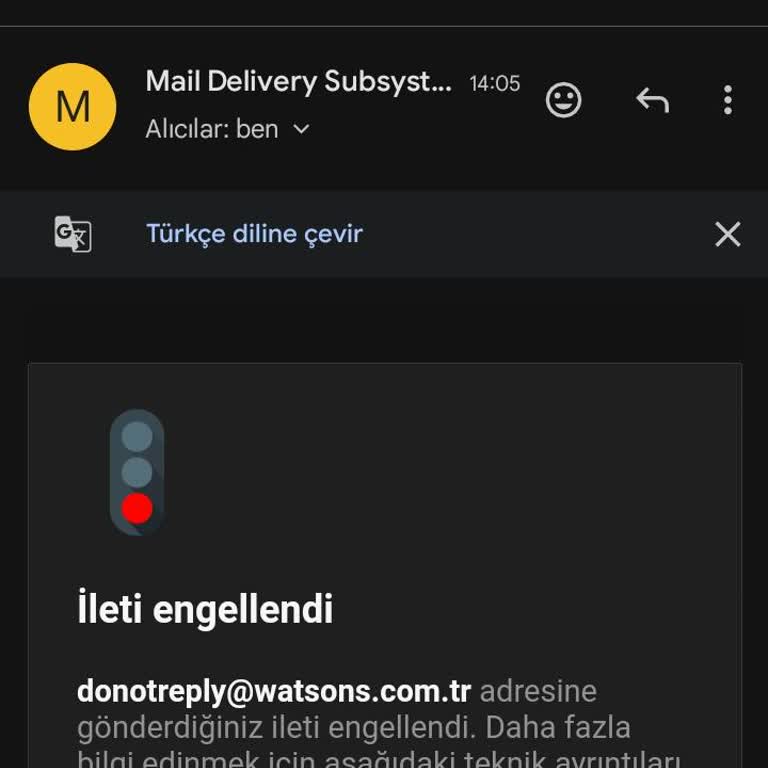 Watsons Kargo Teslim Etme Sorunu