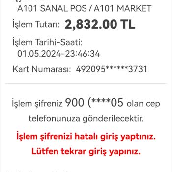 Halkbank A101 Sanal Alışverişte Yaşanan Çifte Tahsilat Sorunu