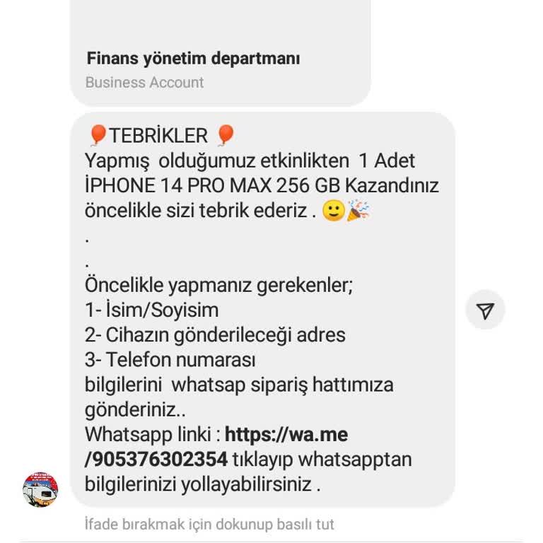 Gumrukiletisim (instagram) Instagram Telefon Çekilişi