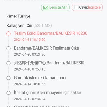 PTT Kargo Gümrükten Geçip Elimize Ulaşmayan Kargo