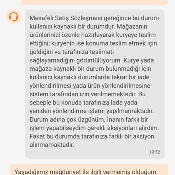 Trendyol Yemek Kuryenin Hatası Ve Sipariş İptali