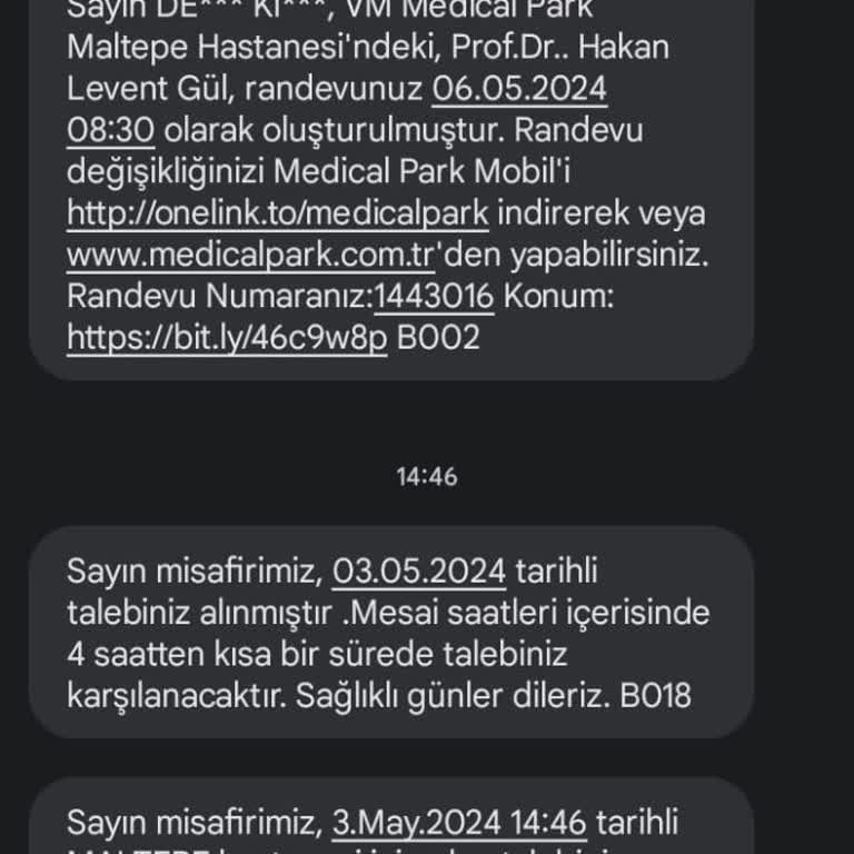 Medical Park Maltepe İletişim Karmaşası!
