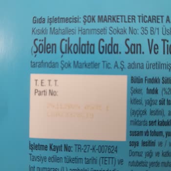 Şölen Çikolata Karmen Marka Çikolata Küflü