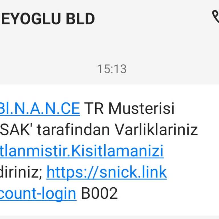 Binance Sn. Bl. N. A. N. Ce TR Müşterisi 'MASAK'