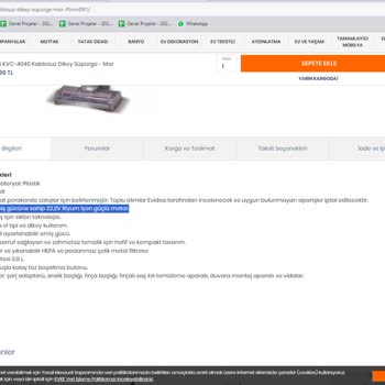 Evidea.com'un Sattığı Ürüne Sahip Çıkmaması Ve İade Almaması
