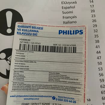 PHILIPS Ev Aletleri Philips Airfry Kaplama Sorunu