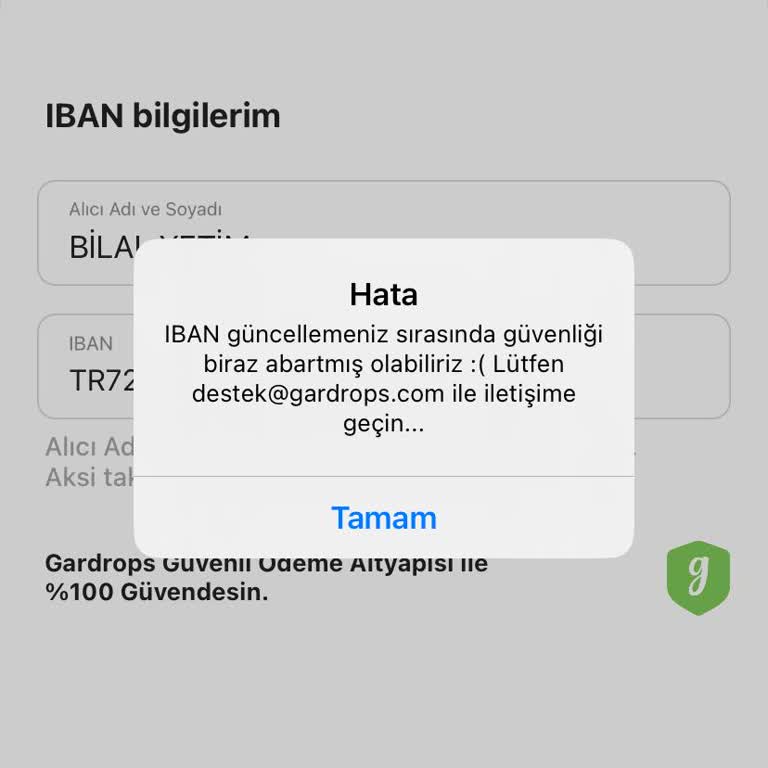 Gardrops'ta Kazandığım Paraya Çekemiyorum