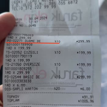 Faruk Ekin Ürün İnceleme Talebi