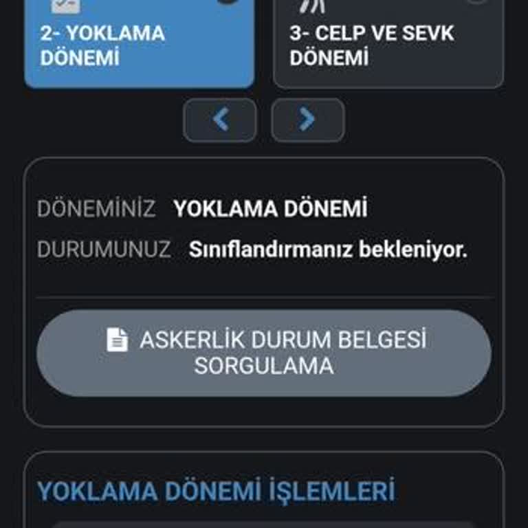 Milli Savunma Bakanlığı Askerlik Sınıflandırması Yapılmadı
