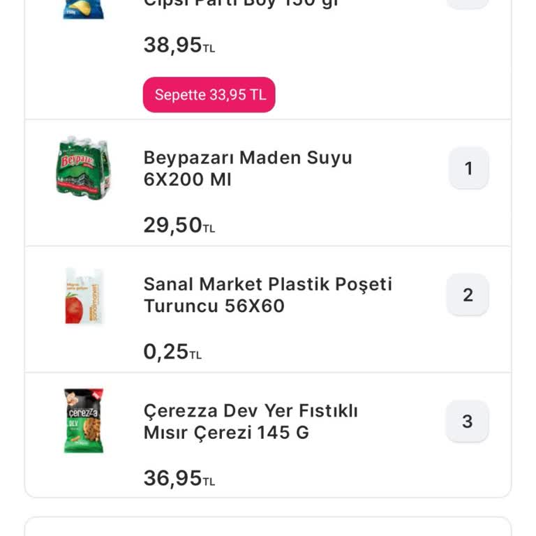 Migros Eksik Ürün Bildirimi