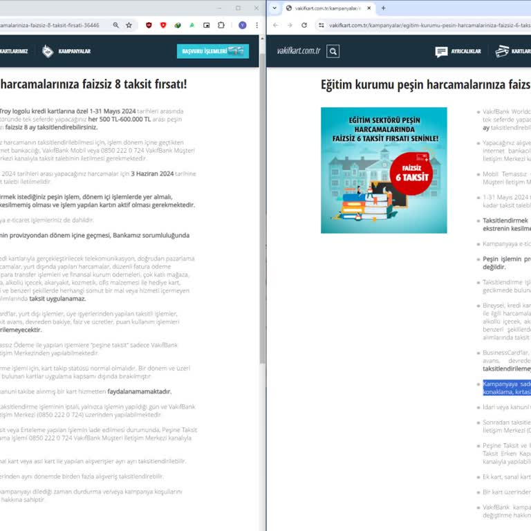 VakıfBank'ın Peşine Taksit Yalanı